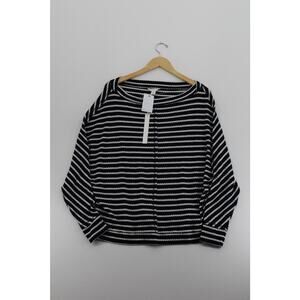 NWT Caslon striped sweaters womens large timeless cozy minimalist capsule‎